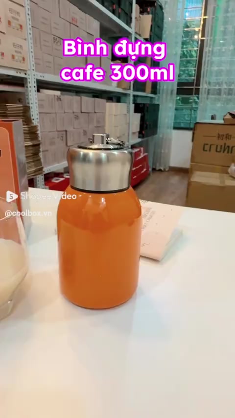 [Hàng đẹp] Bình giữ nhiệt cafe 300ml mini, nhỏ gọn dễ thương inox 304 an toàn có đế cao su hàng loại 1 đủ 8 màu | BigBuy360 - bigbuy360.vn