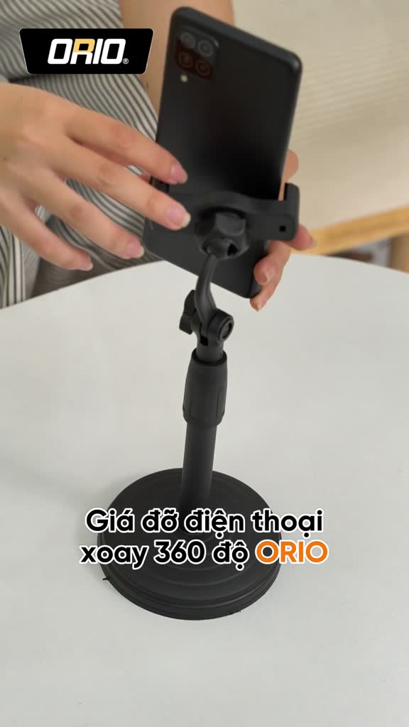 Giá đỡ điện thoại để bàn ORIO B11 xoay 360 độ để quay phim đa dụng - kẹp Livestream | BigBuy360 - bigbuy360.vn