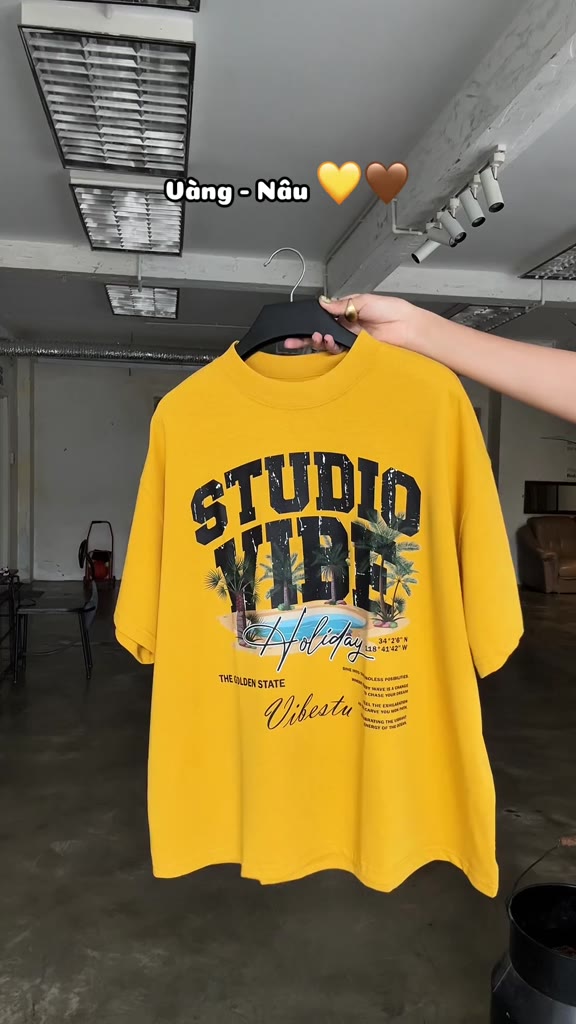 Áo Thun Local Brand VIBESTU " Đảo Cọ " Form Big Boxy Unisex 250Gsm Cotton | BigBuy360 - bigbuy360.vn
