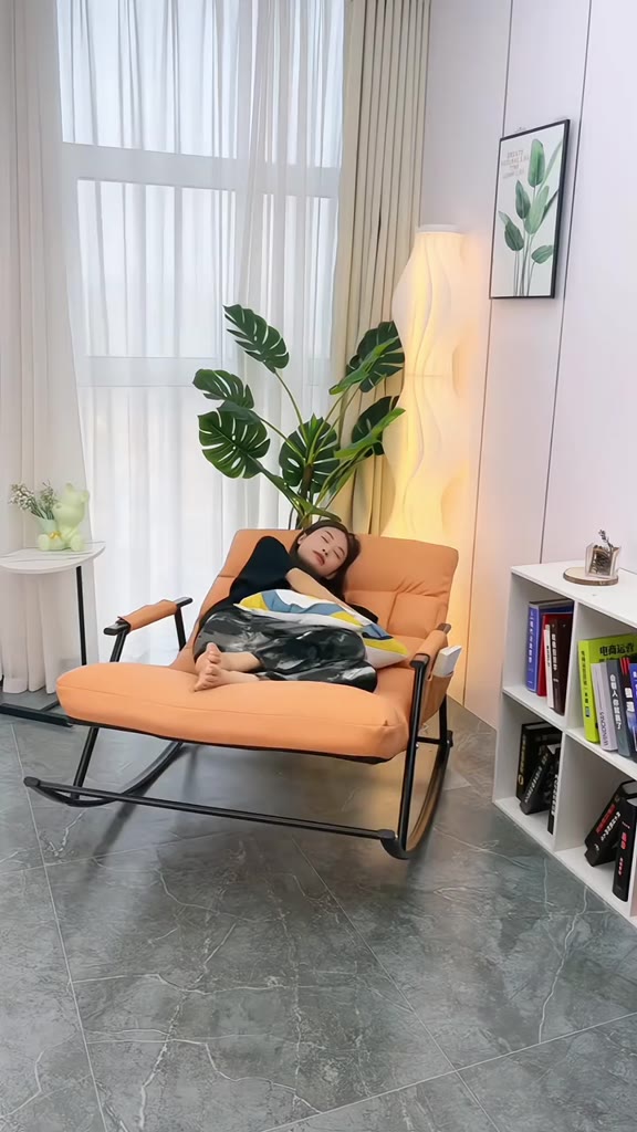 HENIO Ghế Lười Bập Bênh Đôi 2in1 - Thiết Kế Êm Ái Khung Thép 2mm Đệm Lông Cừu Cao Cấp | BigBuy360 - bigbuy360.vn