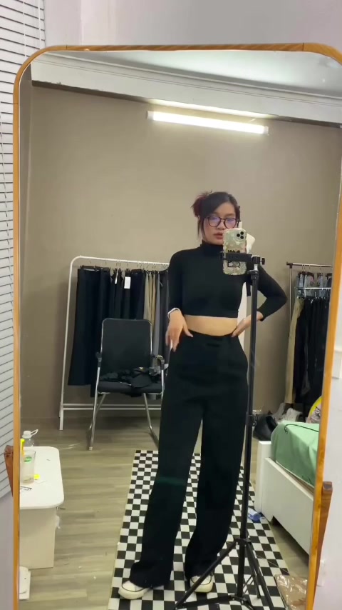 Quần vải ống rộng ROSA PANT, quần tây ống rộng dáng suông, cạp cao, DÀI 105cm, tôn dáng, đi học, đi làm công sở Q11 | BigBuy360 - bigbuy360.vn