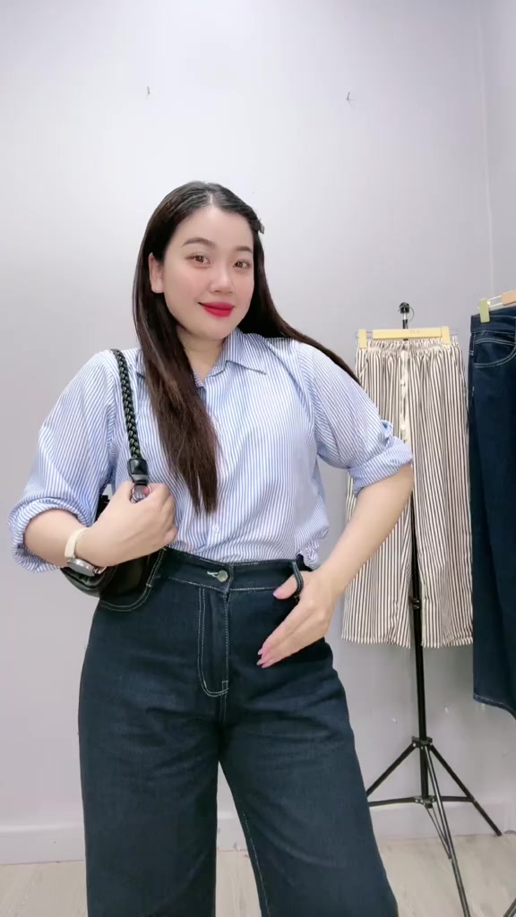 Quần Dài Ống Rộng Bigsize Nữ,Quần Jean Suông Big size Dễ Phối Đồ Che Đùi To Q533 | BigBuy360 - bigbuy360.vn