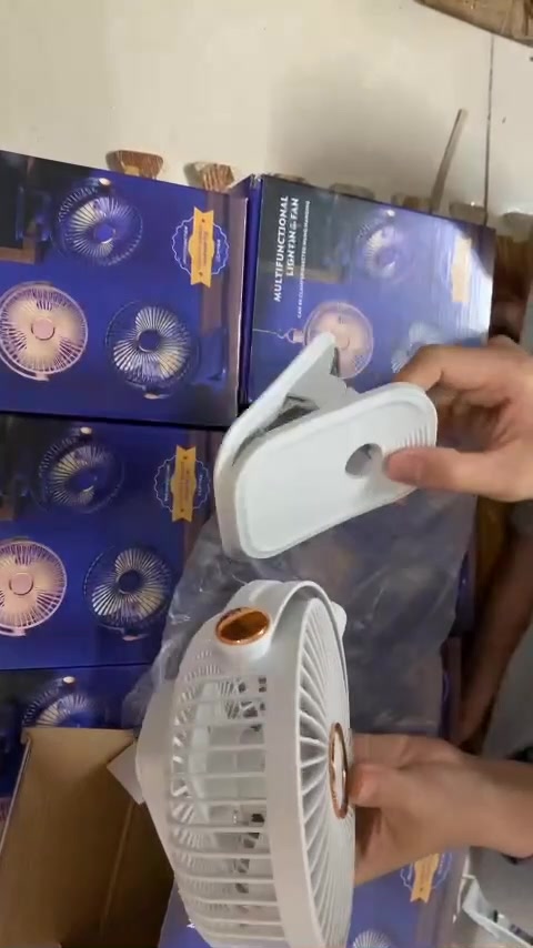 Quạt Mini Để Bàn 5 Chế Độ Gió Có Đèn Ngủ Bamboo, Quạt Tích Điện Để Bàn Có Thể Để Bàn, Treo Nôi Cho Bé | BigBuy360 - bigbuy360.vn