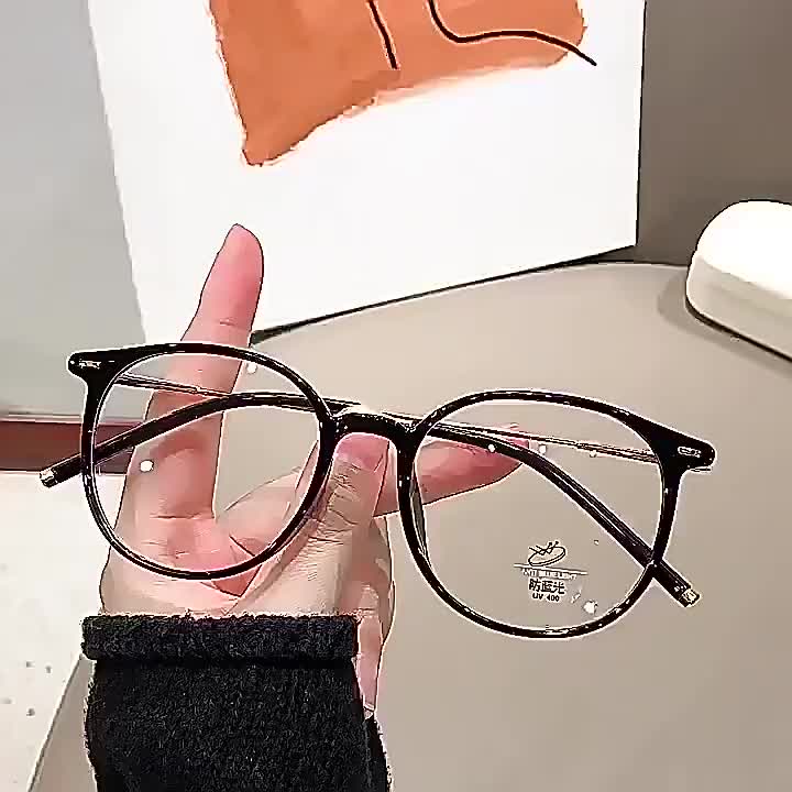 🍥jellycuty🍥 👓Kính chặn ánh sáng xanh Hàn Quốc - Khung kim loại tròn dành cho nam và nữ | Chống U V, Chống mỏi mắt | BigBuy360 - bigbuy360.vn