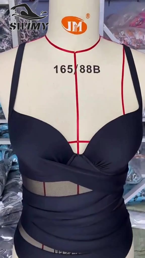 [K063] Đồ bơi nữ 1 mảnh phối lưới sexy che khuyết điểm kèm đệm ngực, bikini nữ khoét lưng gợi cảm SWIMY | BigBuy360 - bigbuy360.vn