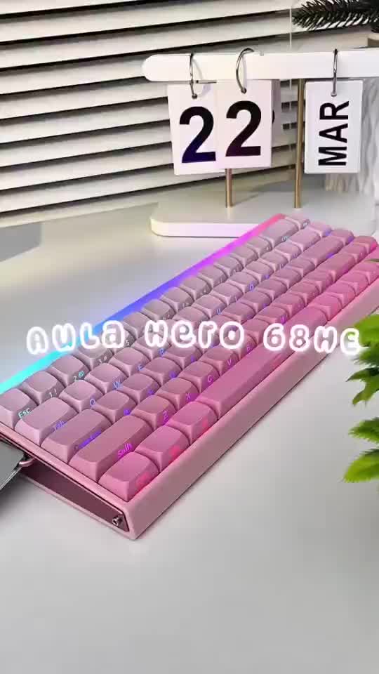Bàn phím cơ Gaming Aula Hero68 - Công nghệ Rapid Trigger 0.01mm - Hỗ trợ 8k - Có Hotswap - LED RGB | BigBuy360 - bigbuy360.vn