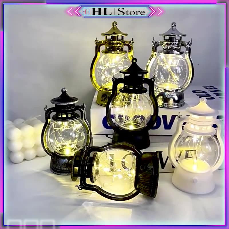 Đèn LED mini 12cm phong cách cổ điển – Sử dụng pin an toàn, tiện lợi – Decor trang trí, cắm trại | BigBuy360 - bigbuy360.vn