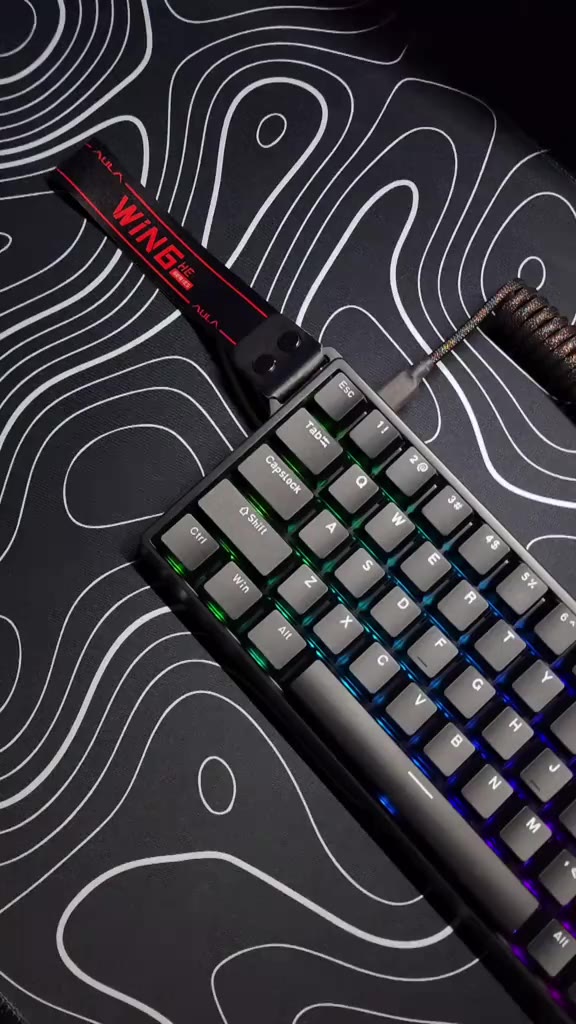 Bàn phím cơ gaming AULA WIN68 - Magetic Switch - Rapid Trigger - Led RGB - Có APP tùy chỉnh - Tặng kèm móc cài | BigBuy360 - bigbuy360.vn