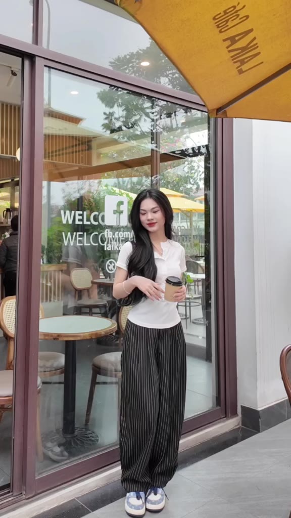 Áo thun nữ BIGSIZE Banamo Fashion áo thun gân cộc tay cài cúc kiểu dáng ôm body siêu tôn dáng 3911 | BigBuy360 - bigbuy360.vn