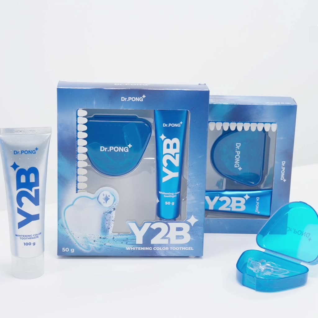 Set hỗ trợ làm trắng răng 2 bước Dr.PONG Y2B Whitening Color Set 100g | BigBuy360 - bigbuy360.vn