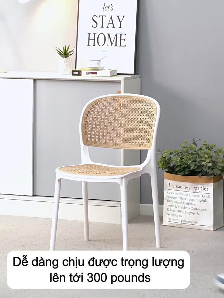 Ghế Nhựa Tựa Lưng Mặt Lưới Mây Hiện Đại Xếp Chồng Nhiều Màu Dùng Cho Quán Cà Phê Ban Công Sân Vườn | BigBuy360 - bigbuy360.vn