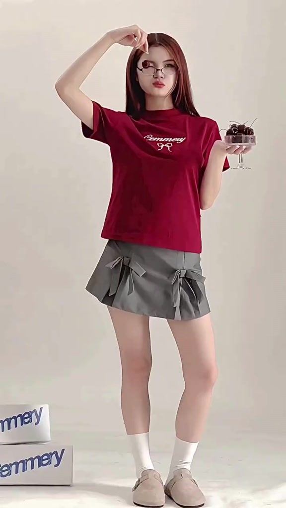 Áo Baby Tee CEMMERY Local Brand Chính Hãng Ribbon Baby Tee cổ cao 2 màu sgenz | BigBuy360 - bigbuy360.vn
