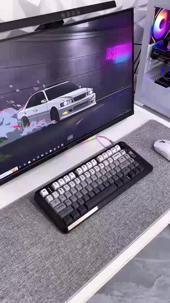 Bàn Phím Không Dây Bluetooth M75 LED RGB, Keycap PBT , Màn Hình LCD, Kết Nối Đa Năng, Pin Sạc, Gõ Êm | BigBuy360 - bigbuy360.vn