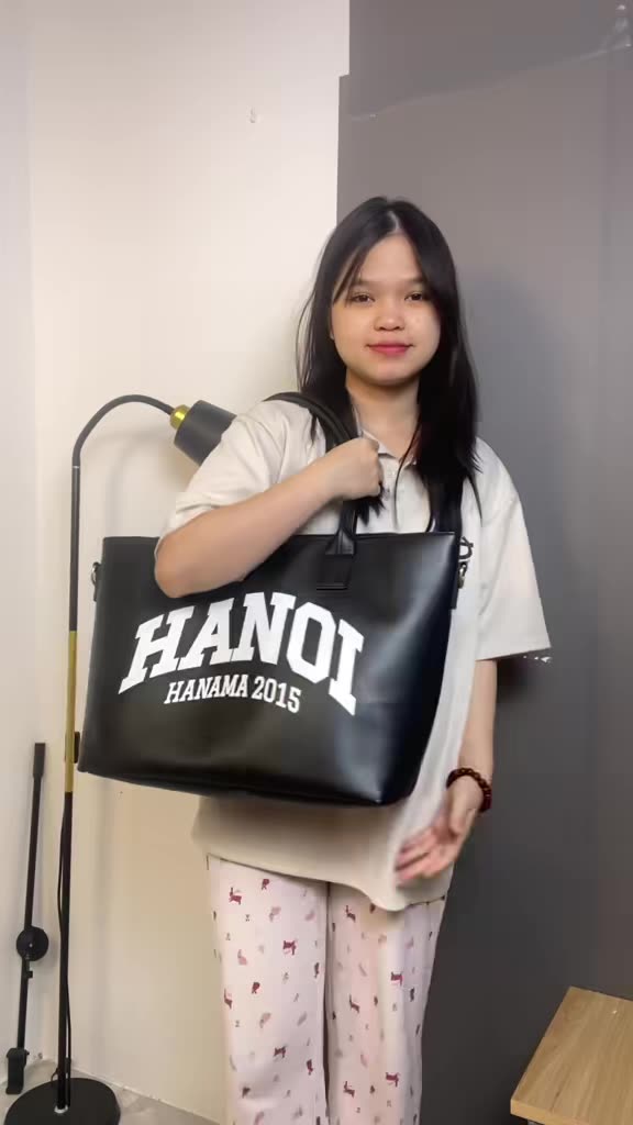 [GIÁ TRI ÂN] _Túi xách Hanama nam nữ thời trang cao cấp HN01 Da Bag Tote Unisex hai màu nâu - đen | BigBuy360 - bigbuy360.vn