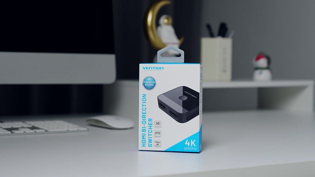 Vention Bộ Chia HDMI 2.0 1 Vào 2 Ra 4K@60Hz | Hỗ Trợ HDR & Âm Thanh 3D | Tương Thích Đa Thiết Bị PS5 TV PC Laptop Projector | Thiết Kế Vỏ Hợp Kim Chống Nhiễu Cắm Là Dùng | BigBuy360 - bigbuy360.vn