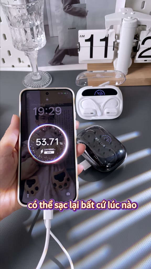 Lenovo erazer XP18 Tai Nghe Phiên Dịch AI Bluetooth 6.0 Màn hình LED hiển thị nguồn Pin dung lượng lớn 3000mAh Tai nghe sạc dự phòng Chất lượng âm thanh HiFi Chống nước Thiết kế nhỏ gọn ASMR | BigBuy360 - bigbuy360.vn