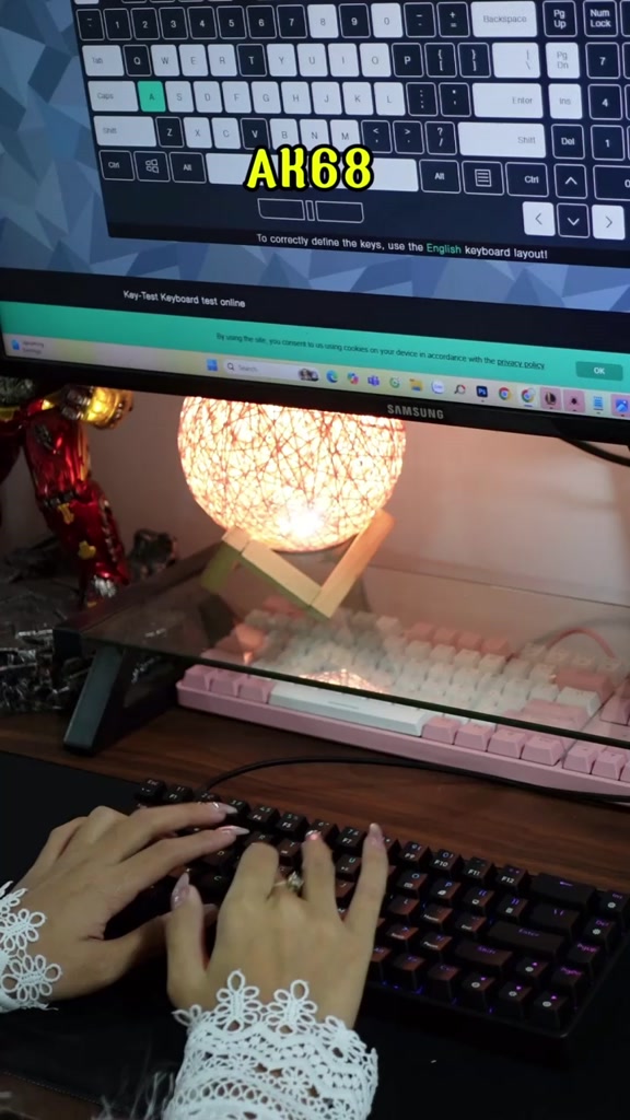 BÀN PHÍM CƠ GAMING ASESTEK AK61, AK68, AK87, AK104 led RGB 20+ CHẾ ĐỘ Blue Switch | BigBuy360 - bigbuy360.vn