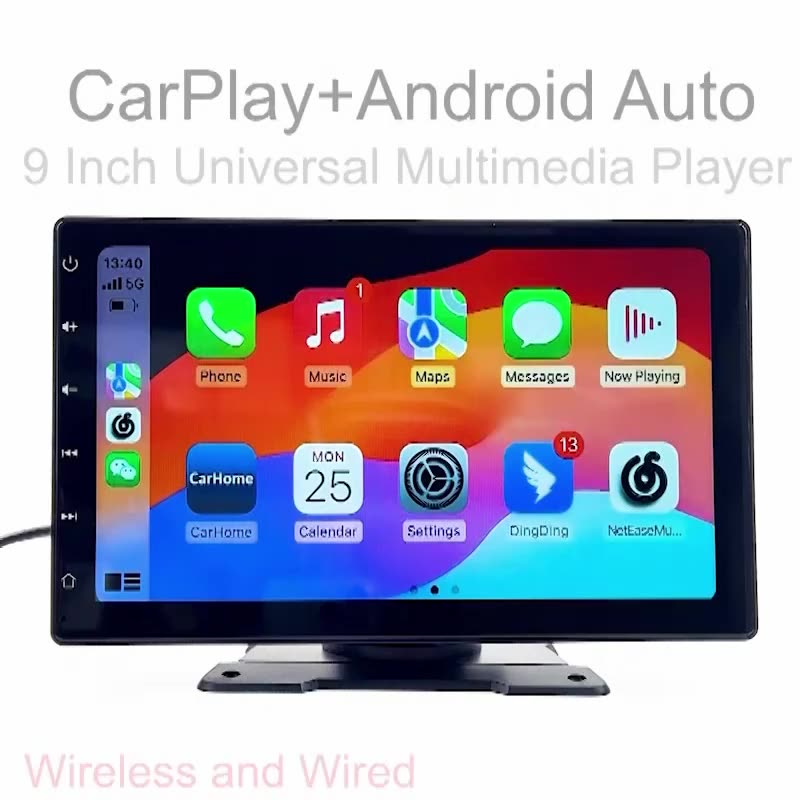9 Inch CarPlay Android Auto Car Radio Đa Phương Tiện Video Player IPS Màn Hình Cảm Ứng AUX Đầu Vào Bluetooth MirrorLink Đa Năng | BigBuy360 - bigbuy360.vn