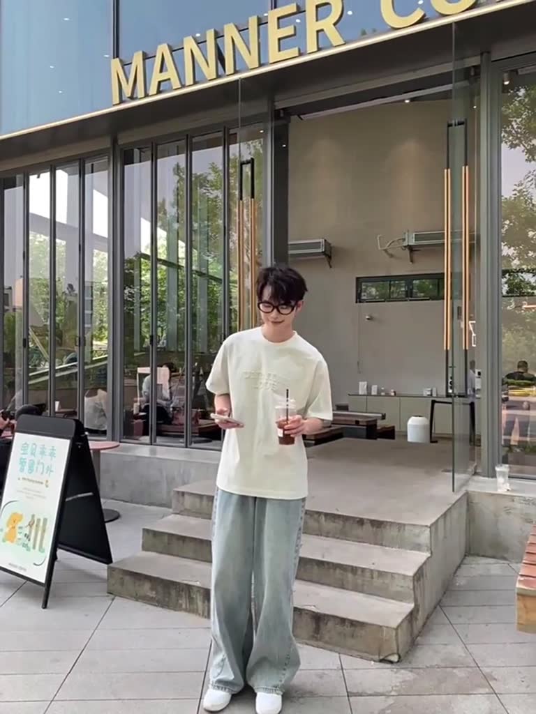 WIDE STRAIGHT Quần jean nam ống rộng, ống suông new 2025, xám smoke, jean baggy, quần ống rộng nam light smoke | BigBuy360 - bigbuy360.vn