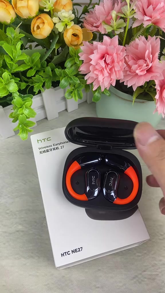 HTC NE27 Tai Nghe Phiên Dịch AI  Dịch Thời Gian Thực Bluetooth 6.0 Màn Hình Cảm Ứng LED Mic Chống Ồn | BigBuy360 - bigbuy360.vn