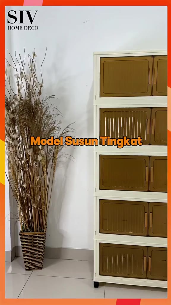 SIV 50-90CM Tủ lưu trữ có thể gập lại Tủ nhựa gấp Lắp đặt nhanh chóng | BigBuy360 - bigbuy360.vn