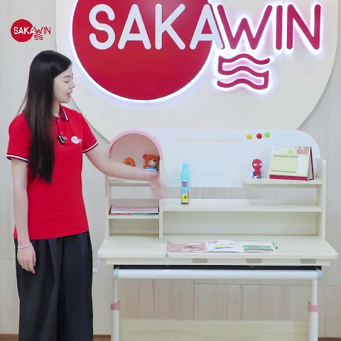 (Bản Cải Tiến) Bàn học thông minh Sakawin S110 Bàn học cho bé Khung thép sơn tĩnh điện chống rỉ Mặt bàn cốt gỗ tự nhiên. | BigBuy360 - bigbuy360.vn