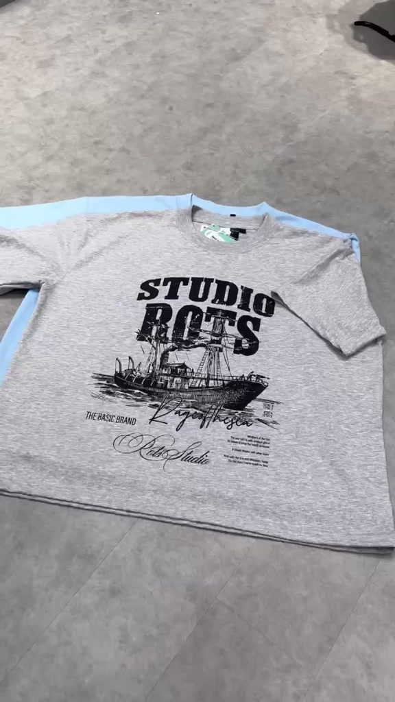 (TẶNG CARTON+PHẦN QUÀ)Áo Thun/T-shirt Cổ Tròn Unisex Form Âu Cotton 250GSM Rage Of The Sea (ROTS STUDIO)-"MY SEA" | BigBuy360 - bigbuy360.vn