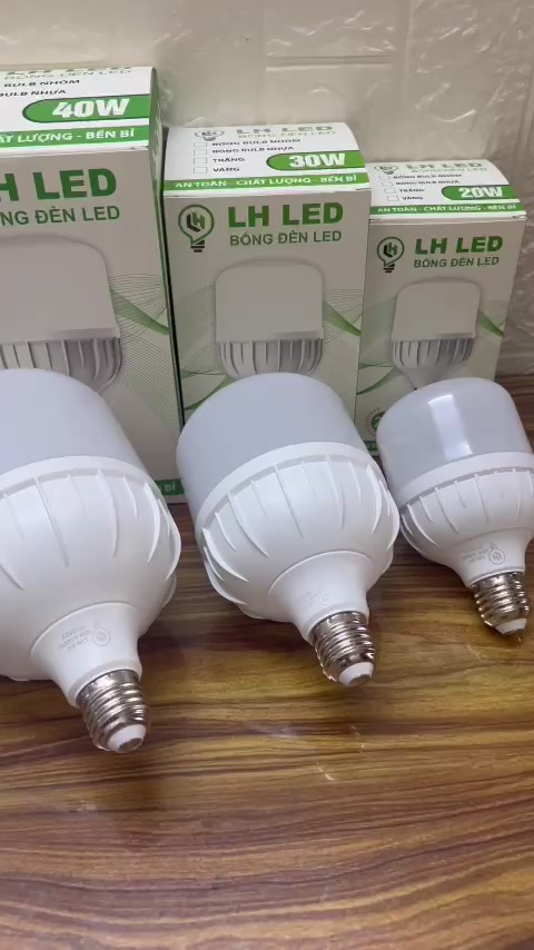 BÓNG ĐÈN LED  65W TRỤ NHỰA BỌC NHÔM , BẢO HÀNH 2 NĂM , ĐÚNG WATT | BigBuy360 - bigbuy360.vn