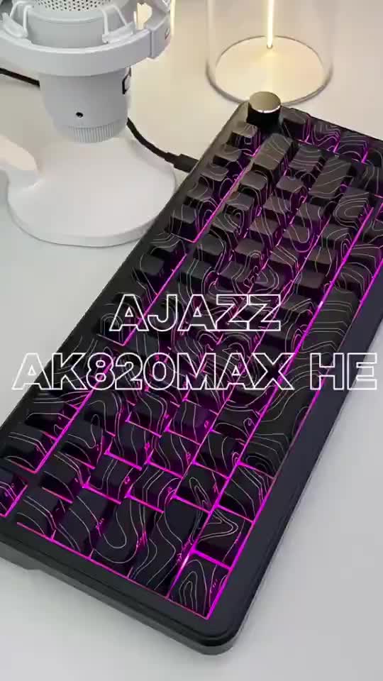 Bàn phím cơ gaming HE Rapid Trigger AJAZZ AK820 MAX - Magnetic Switch - Plate FR4 - Type C - Led RGB - Web Driver | BigBuy360 - bigbuy360.vn