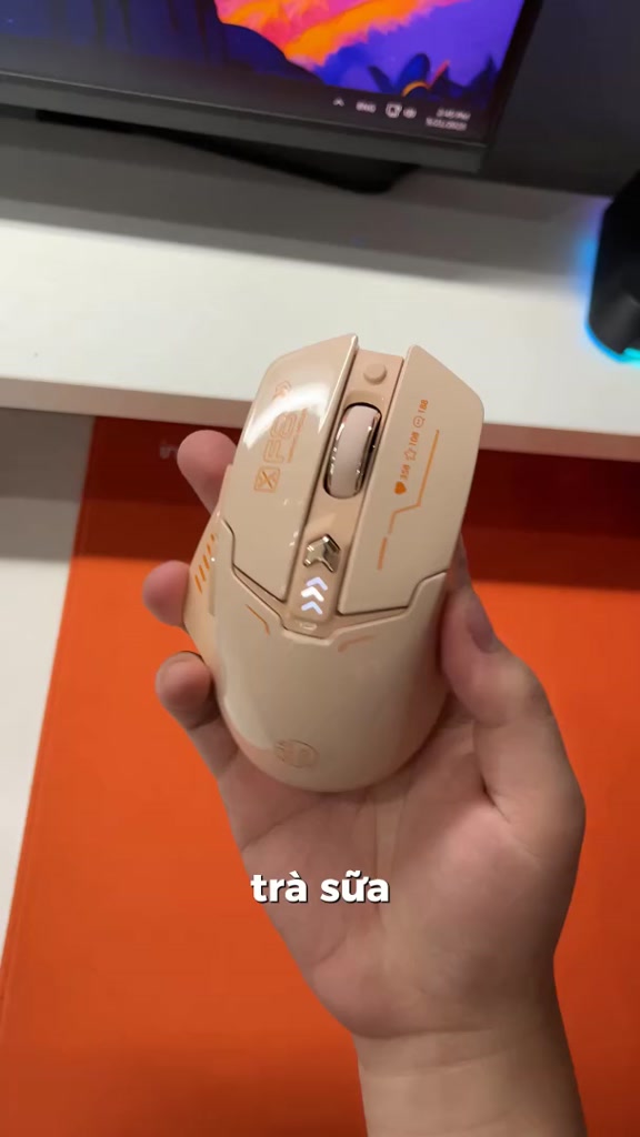 Chuột không dây gaming SIDOTECH INPHIC F8-NEW pin sạc silent hồng cute 6 nút wireless máy tính laptop | BigBuy360 - bigbuy360.vn