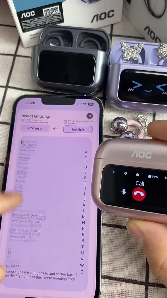 Tai nghe Bluetooth tai mở AOC-ACD3521 Giảm tiếng ồn HIFI Cảm ứng thông minh Chế độ kép Giảm tiếng ồn Bluetooth 5.4 | BigBuy360 - bigbuy360.vn