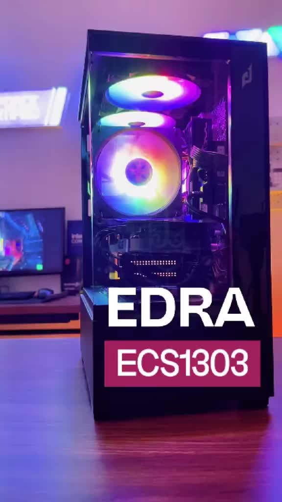 Vỏ Case Edra ECS1508, ECS1507 Black, White | ATX Mặt kính cường lực 3mm ECS1303H Bảo Hành 12 Tháng | BigBuy360 - bigbuy360.vn