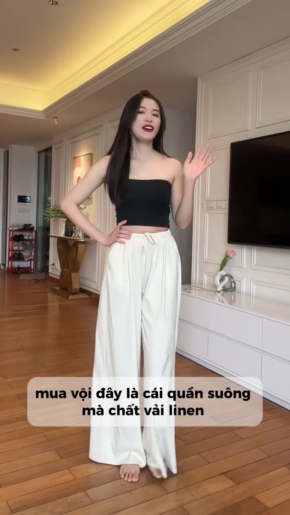 Quần Dài Vải Đũi 𝑩𝒚𝒄𝒂𝒎𝒄𝒂𝒎 Cạp Chun Mềm Mại Thoáng Mát Đa Năng Mùa Thu Mùa Hè QTD009 | BigBuy360 - bigbuy360.vn
