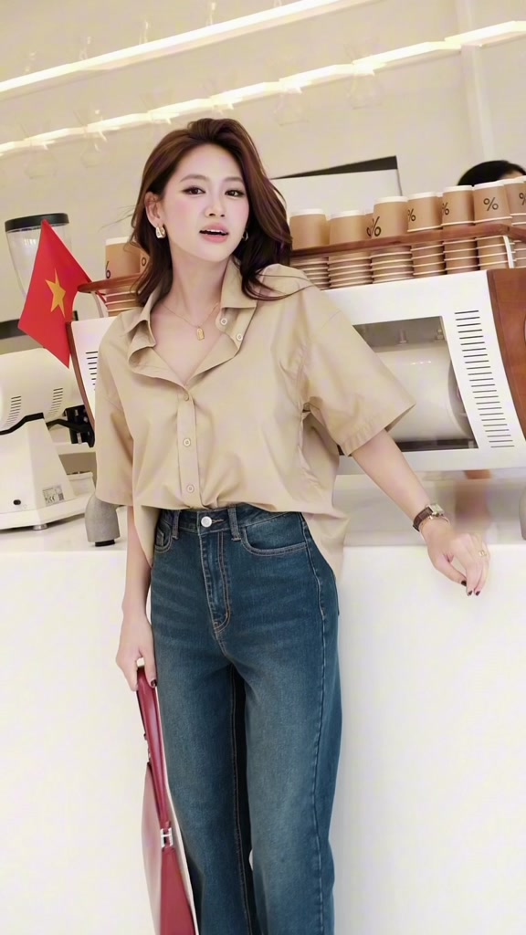 Áo sơ mi trơn tay ngắn nữ GILLEE (nhiều màu) form rộng dáng lửng vải kate lụa cao cấp thoáng khí nhiều màu FAS374 | BigBuy360 - bigbuy360.vn