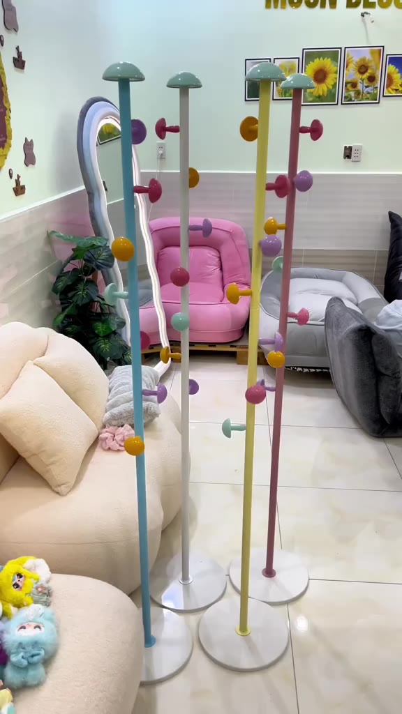 𝑻𝒓𝒐𝒚 Cây Treo Quần Áo Hình Nấm Dễ Thương Hoạt Hình Giá treo quần áo đứng chất Móc Treo Đa Năng | BigBuy360 - bigbuy360.vn