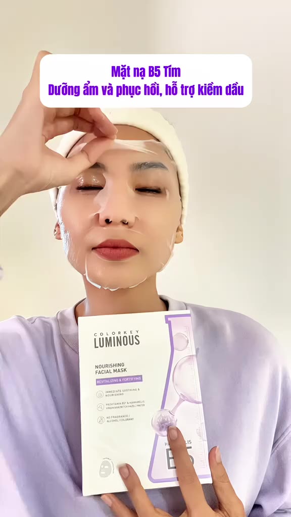 [COMBO MIX] - 5 Miếng Mặt Nạ Tinh Chất Vitamin B5 COLORKEY LUMINOUS Hỗ Trợ Dưỡng Sáng, Cấp Ẩm 25ml/miếng | BigBuy360 - bigbuy360.vn