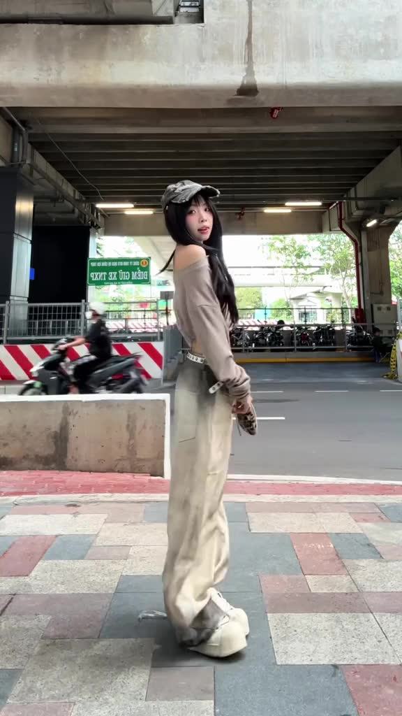 ZBM_Quần Jean Kaki Ống Siêu Rộng Loang Màu Wash Grunge | BigBuy360 - bigbuy360.vn