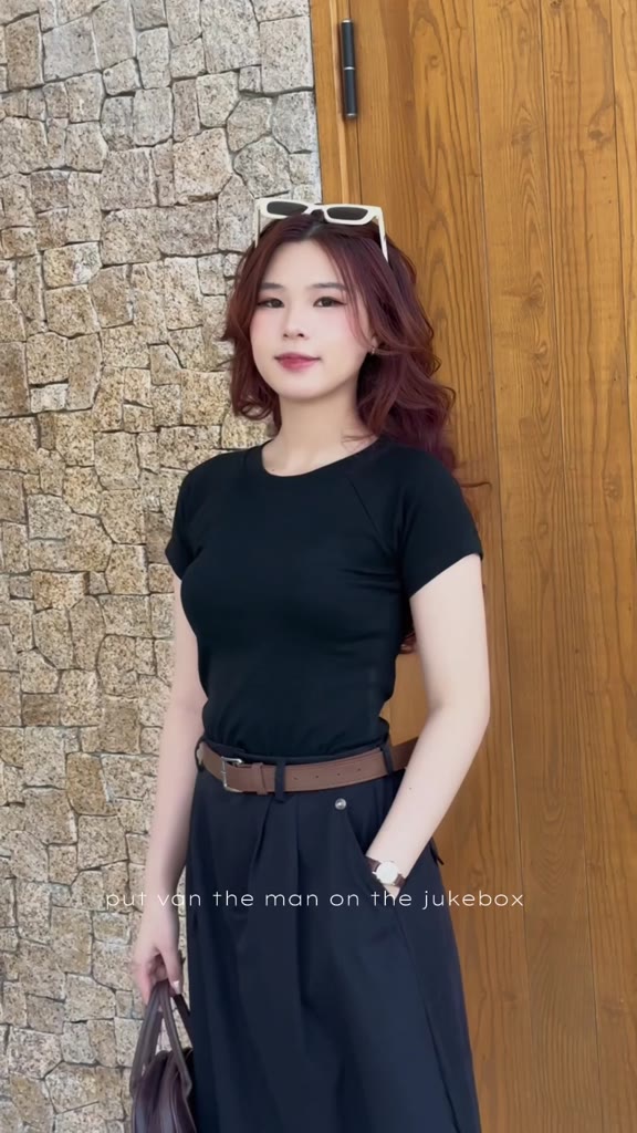 Chân váy Bigsize Banamo Fashion chân váy kaki dáng dài cạp cao cài khuy có chun sau 587 | BigBuy360 - bigbuy360.vn