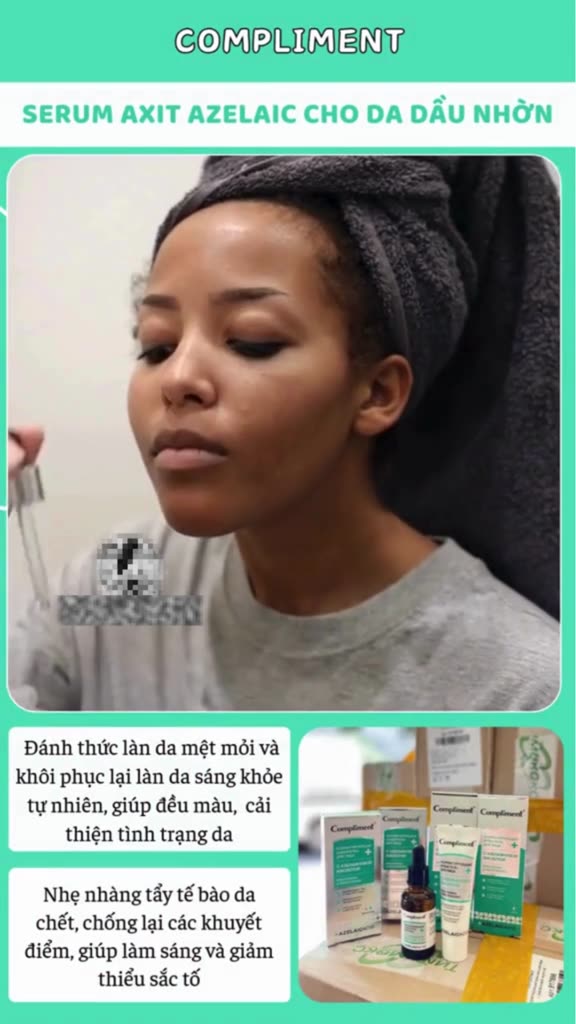 Serum Compliment Azelaic Acid Mờ Thâm Mụn, Làm Dịu Mẫn Đỏ & Kiềm Soát Dầu Cho Da Nhạy Cảm 27ml | BigBuy360 - bigbuy360.vn