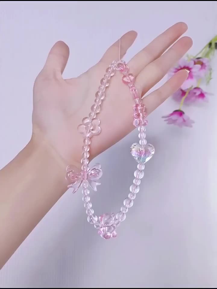 Nàng Tiên Cá HP Chain Ins Hàn Quốc Dây Đeo Điện Thoại Dễ Thương Dây Hoa Tulip Pha Lê Đính Hạt Dây Xích Điện Thoại-BA | BigBuy360 - bigbuy360.vn