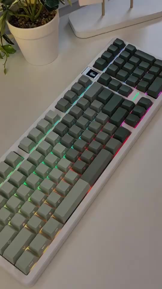 Bàn phím cơ không dây fullsize Weikav WK102 - 3 mode kết nối - Led RGB - Màn hình TFT | BigBuy360 - bigbuy360.vn