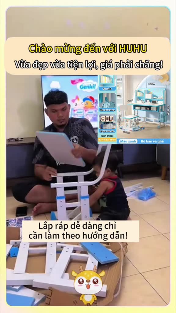 HUHU Bàn học nâng hạ chiều cao chống gù  Bảo vệ cột sống dễ điều chỉnh phù hợp mọi độ tuổi | BigBuy360 - bigbuy360.vn