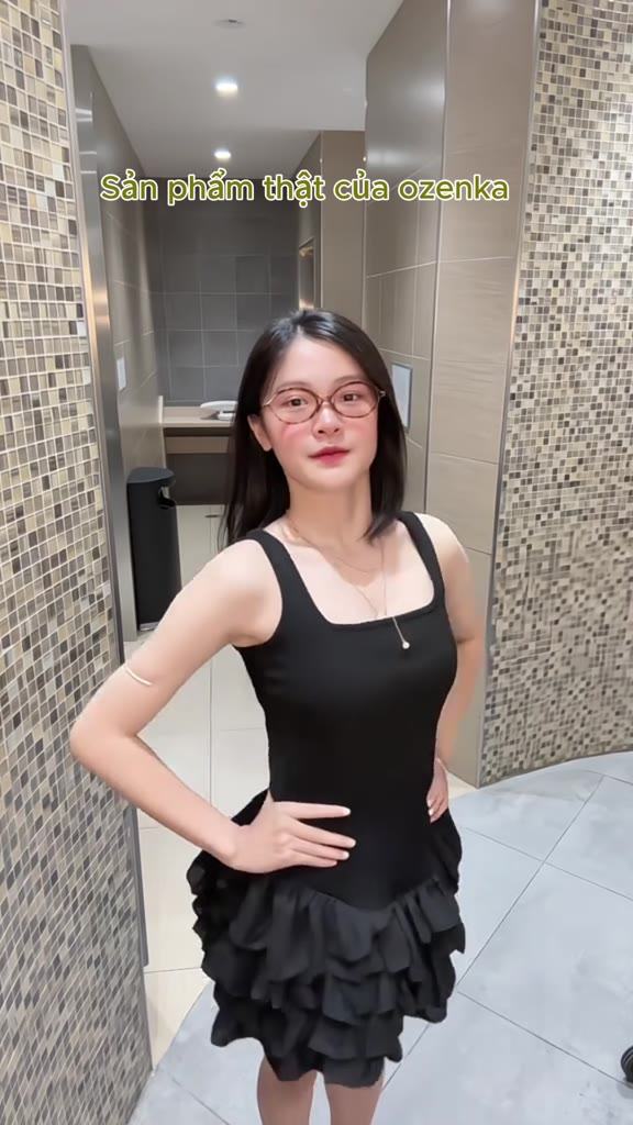 Váy 2 dây nhún tầng baby doll ozenka ôm eo tôn dáng đi biển hack chân dài chất thun gân mềm mịn phong cách hàn quốc | BigBuy360 - bigbuy360.vn