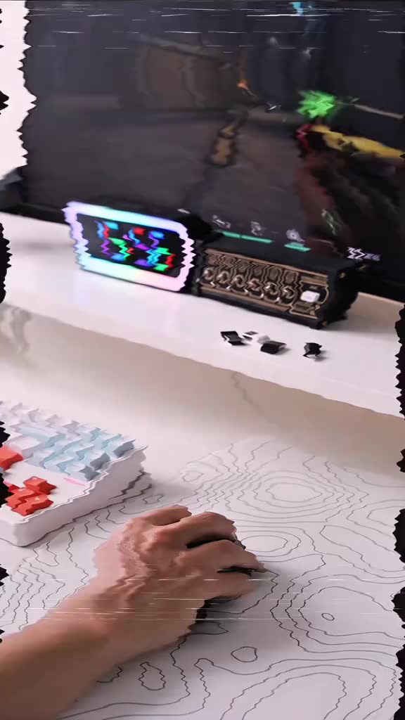 Chuột gaming không dây ATAS V16 - 3 mode - Pin 500mAh - Có app - DPI 22 000 - Chip PAW3311 | BigBuy360 - bigbuy360.vn