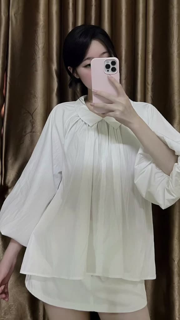 Áo Sơ Mi Over Size Tay Bồng Cổ Bẻ LÂM TÚ CLOTHING MA3111 | BigBuy360 - bigbuy360.vn