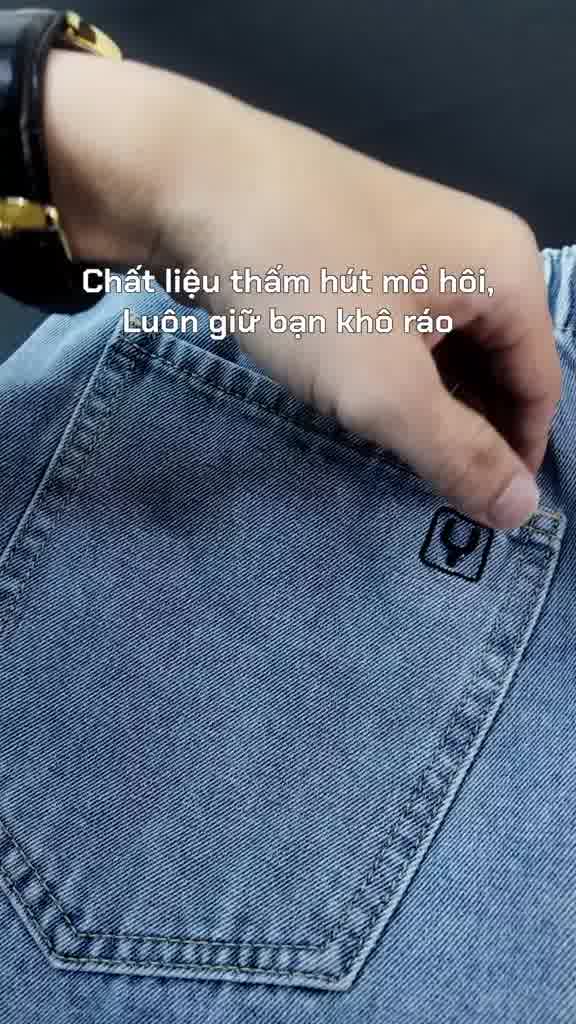 Quần Jean Nam Vải DurableTex™ Cực Bền, Lưng Thun Mặc Êm Bụng The Original 101 Dáng Rộng Rãi F4 23543 |YaMe| | BigBuy360 - bigbuy360.vn