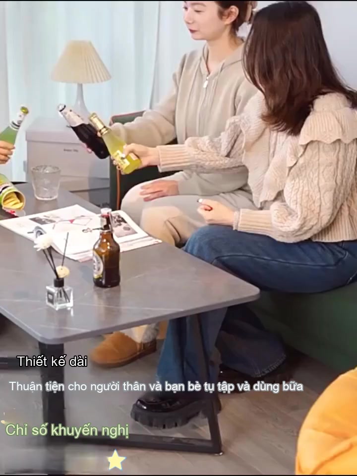 ALOVE Bàn Trà Phòng Khách Phong Cách Nhẹ Sang Mặt Giả Đá Chân Sắt Cao Cấp Thiết Kế Tối Giản Hiện Đại | BigBuy360 - bigbuy360.vn