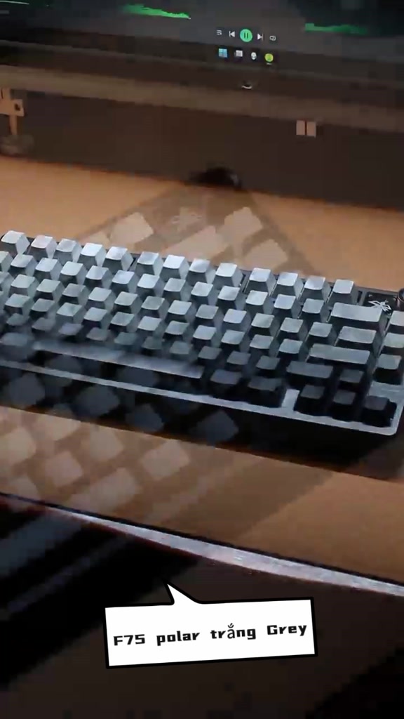 Bàn Phím Cơ Không Dây MKEPS F75 - 3 Chế Độ Bluetooth/USB/2.4G, Hot Swap, RGB 16 Triệu Màu | BigBuy360 - bigbuy360.vn