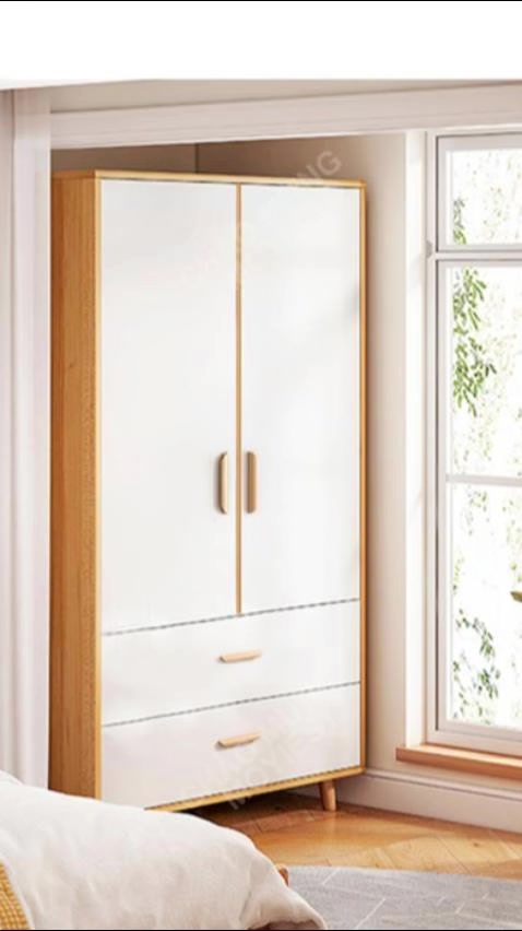 MY Tủ quần áo gỗ 2 cánh phong cách Nordic thương hiệu tủ đồ quần áo 2 cánh đa nă nước chống xước | BigBuy360 - bigbuy360.vn
