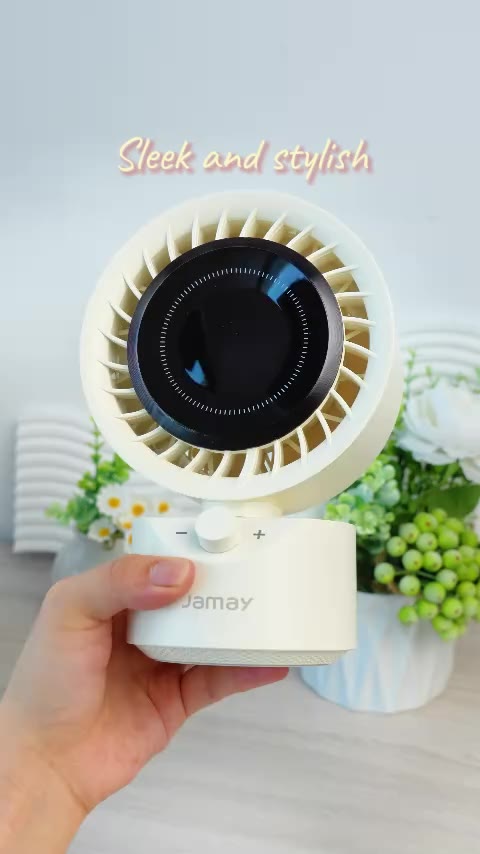 JAMAY Quạt bàn di động Quay tự động 100tốc độ Màn hình kỹ thuật số LED quạt turbo có thể điều chỉnh Đèn chiếu sáng F23 A | BigBuy360 - bigbuy360.vn